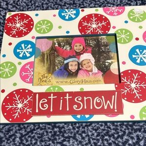Colorful Snowflake Picture Frame